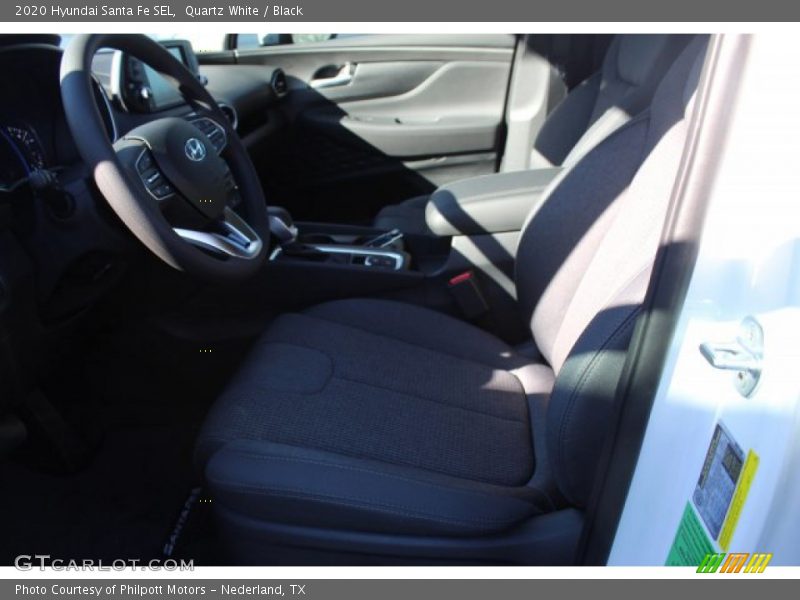 Quartz White / Black 2020 Hyundai Santa Fe SEL