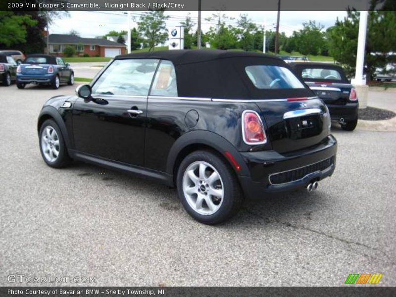 Midnight Black / Black/Grey 2009 Mini Cooper S Convertible