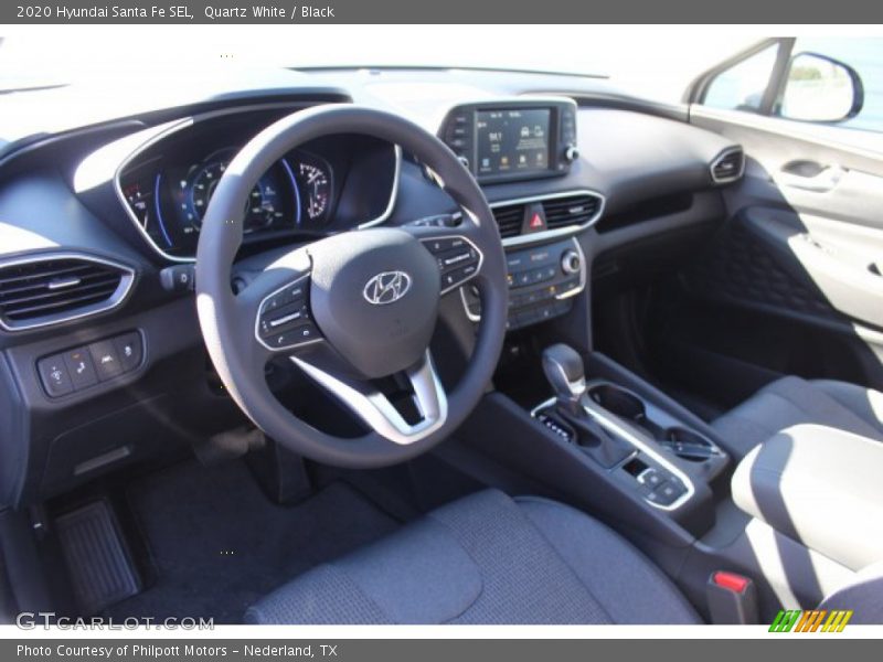 Quartz White / Black 2020 Hyundai Santa Fe SEL