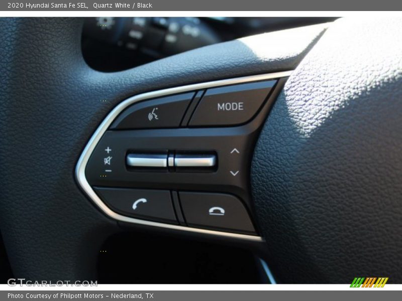 Quartz White / Black 2020 Hyundai Santa Fe SEL
