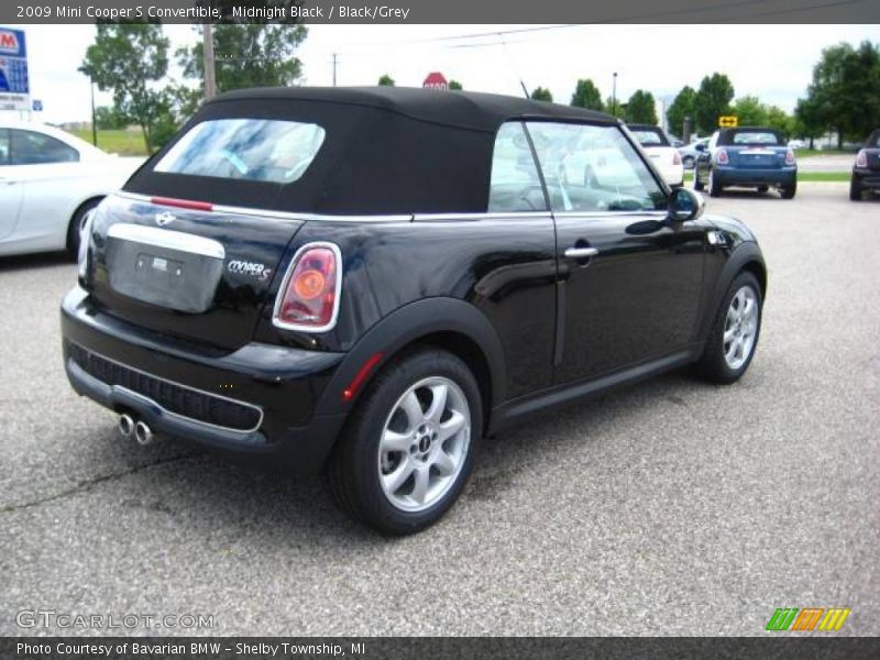 Midnight Black / Black/Grey 2009 Mini Cooper S Convertible