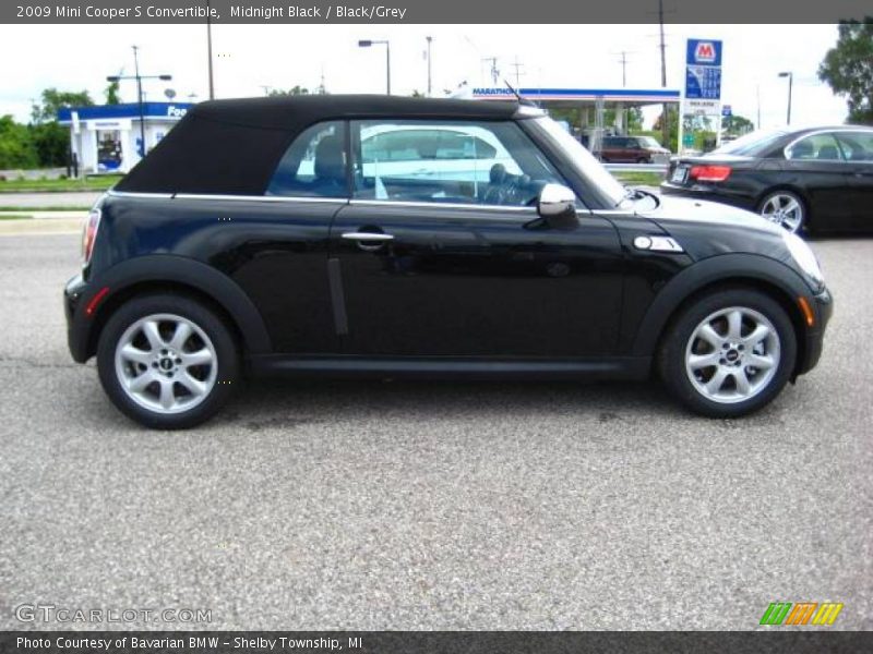 Midnight Black / Black/Grey 2009 Mini Cooper S Convertible