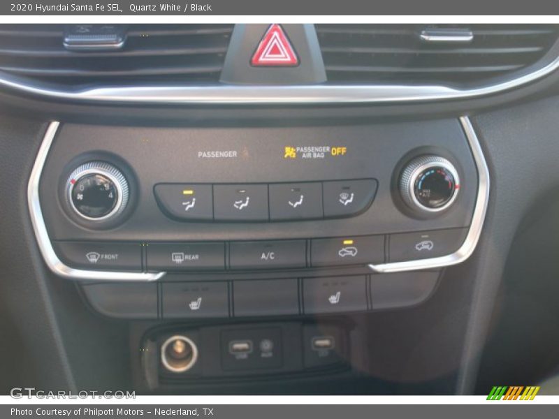 Quartz White / Black 2020 Hyundai Santa Fe SEL