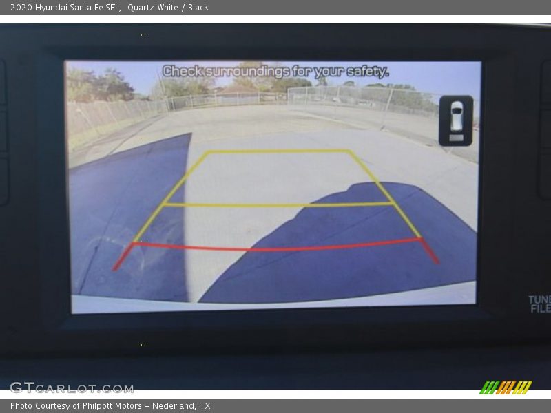 Quartz White / Black 2020 Hyundai Santa Fe SEL