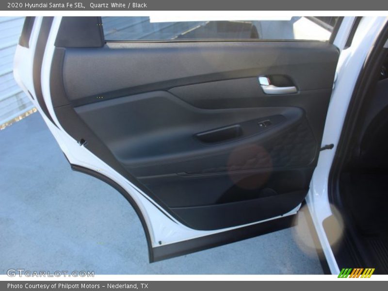 Quartz White / Black 2020 Hyundai Santa Fe SEL