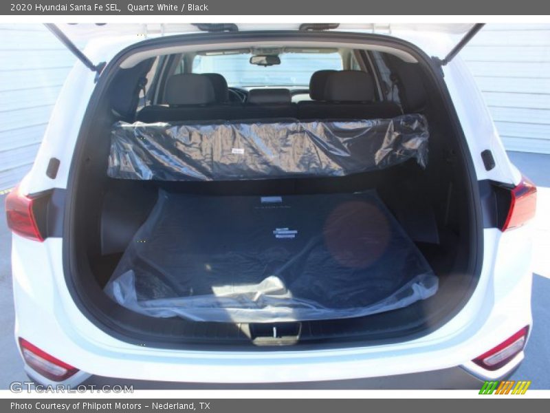 Quartz White / Black 2020 Hyundai Santa Fe SEL