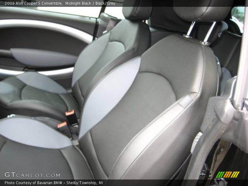 Midnight Black / Black/Grey 2009 Mini Cooper S Convertible