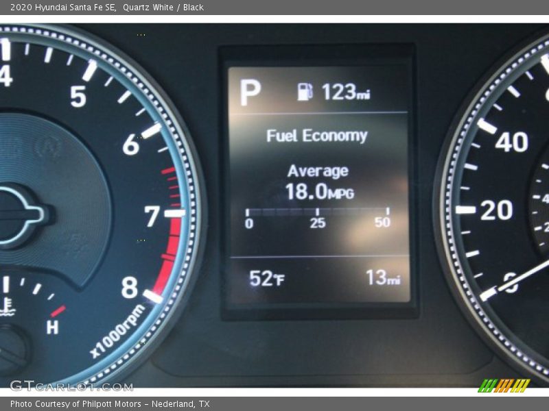 Quartz White / Black 2020 Hyundai Santa Fe SE