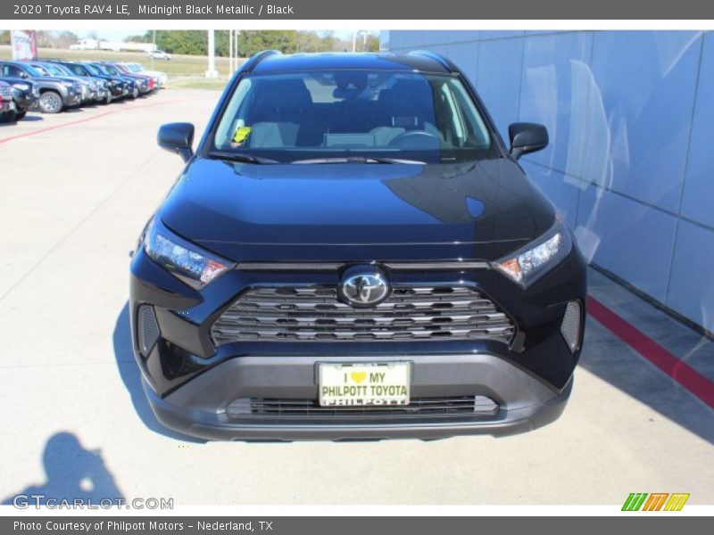 Midnight Black Metallic / Black 2020 Toyota RAV4 LE