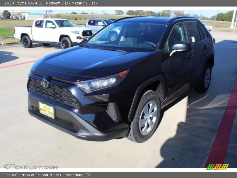 Midnight Black Metallic / Black 2020 Toyota RAV4 LE