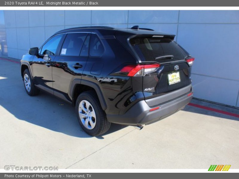 Midnight Black Metallic / Black 2020 Toyota RAV4 LE