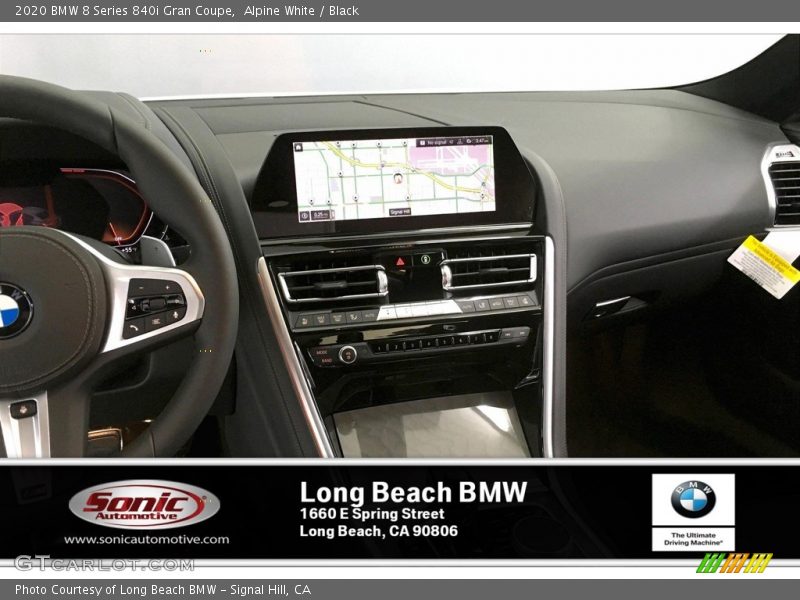 Alpine White / Black 2020 BMW 8 Series 840i Gran Coupe