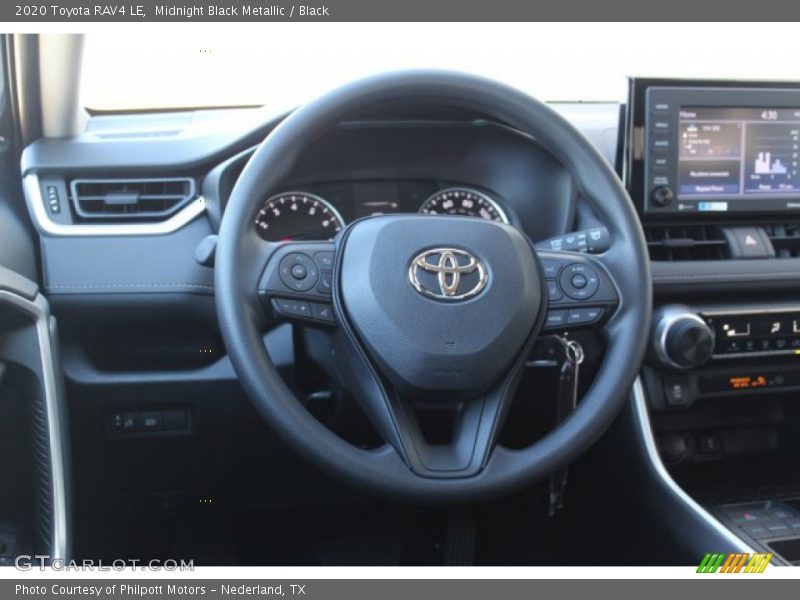 Midnight Black Metallic / Black 2020 Toyota RAV4 LE