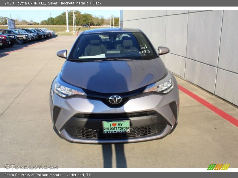 Silver Knockout Metallic / Black 2020 Toyota C-HR XLE