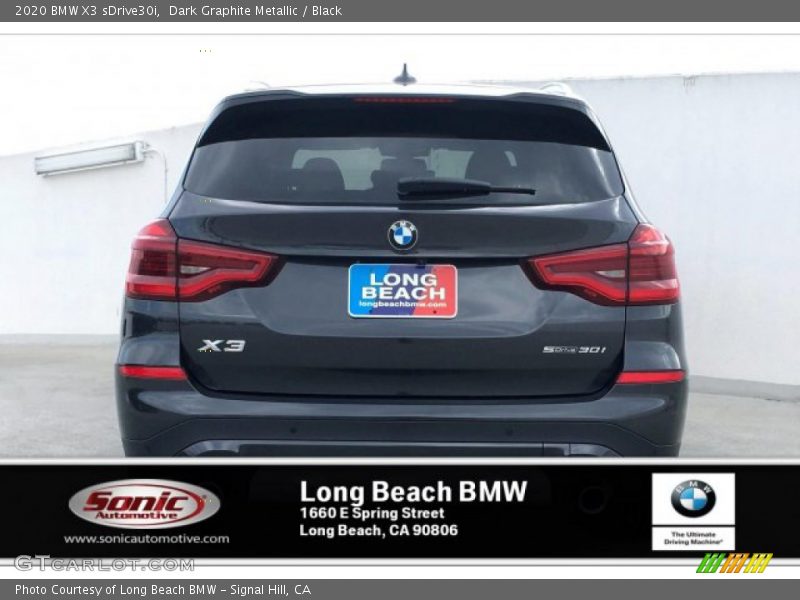 Dark Graphite Metallic / Black 2020 BMW X3 sDrive30i