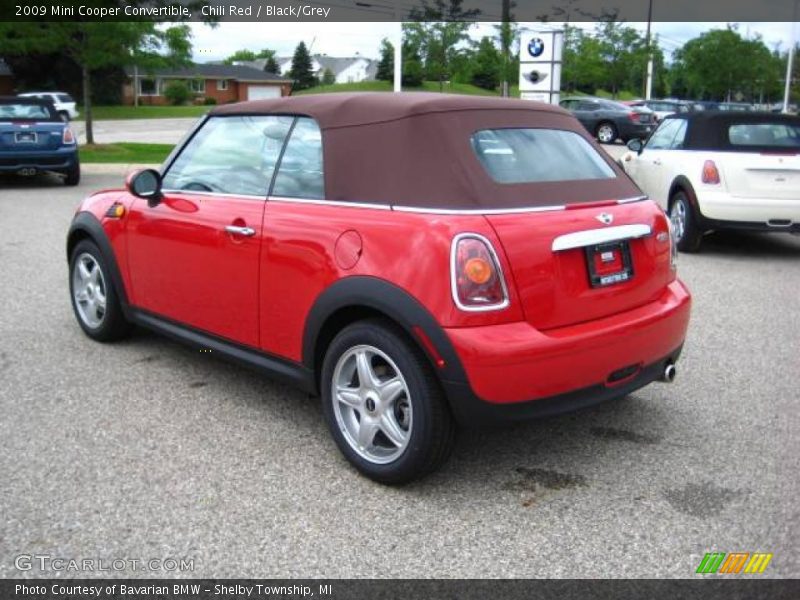 Chili Red / Black/Grey 2009 Mini Cooper Convertible