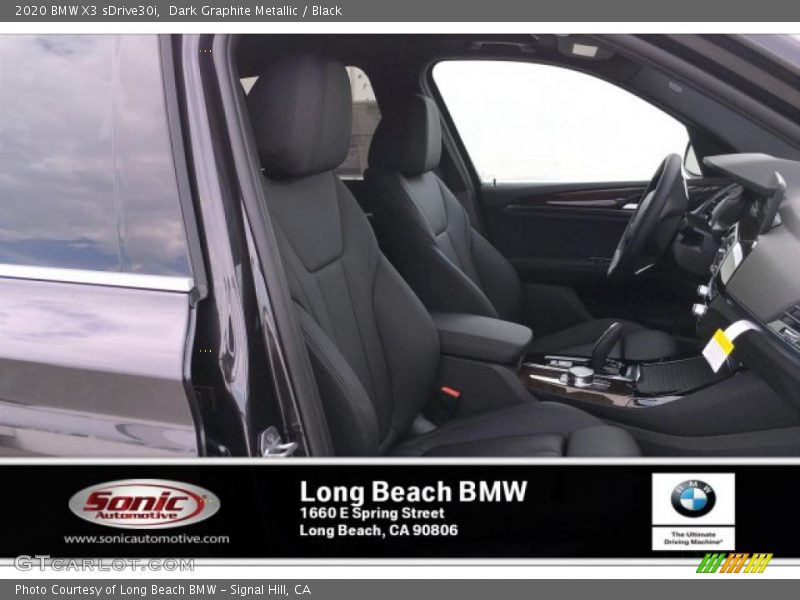 Dark Graphite Metallic / Black 2020 BMW X3 sDrive30i