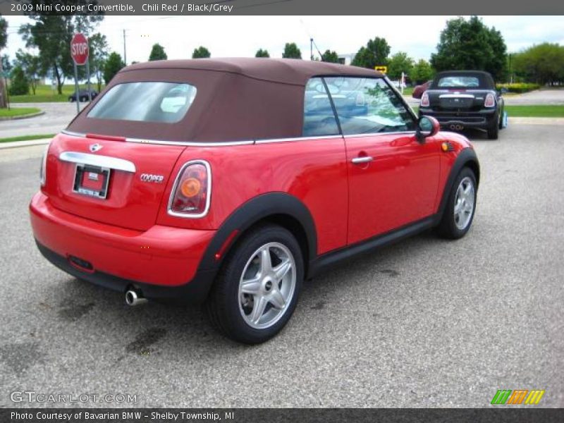 Chili Red / Black/Grey 2009 Mini Cooper Convertible