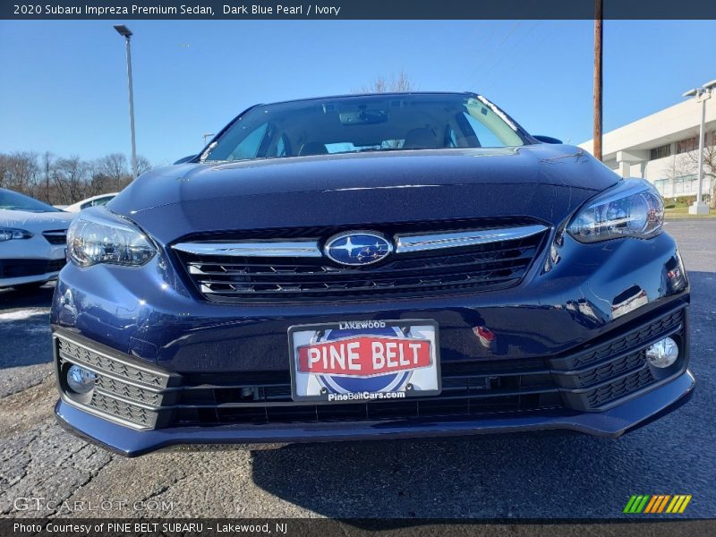 Dark Blue Pearl / Ivory 2020 Subaru Impreza Premium Sedan