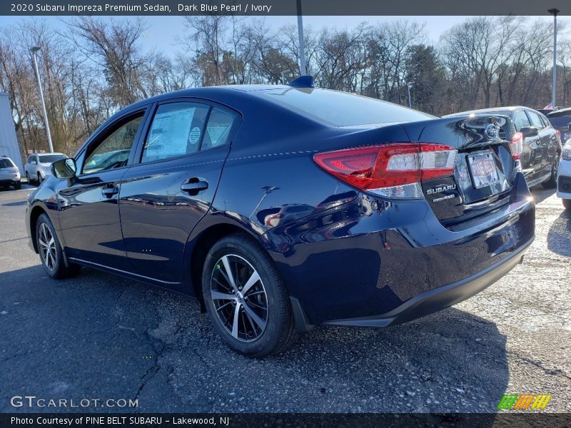 Dark Blue Pearl / Ivory 2020 Subaru Impreza Premium Sedan