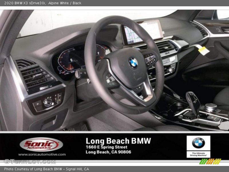 Alpine White / Black 2020 BMW X3 sDrive30i