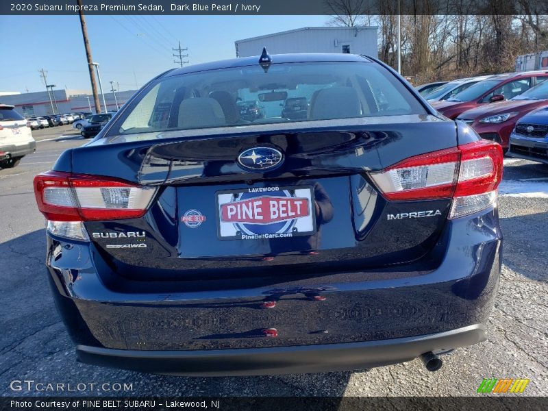 Dark Blue Pearl / Ivory 2020 Subaru Impreza Premium Sedan