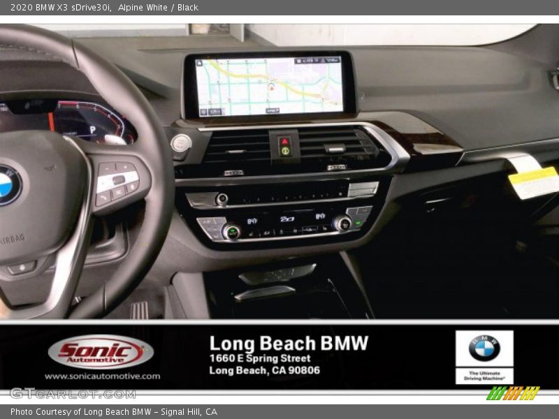 Alpine White / Black 2020 BMW X3 sDrive30i