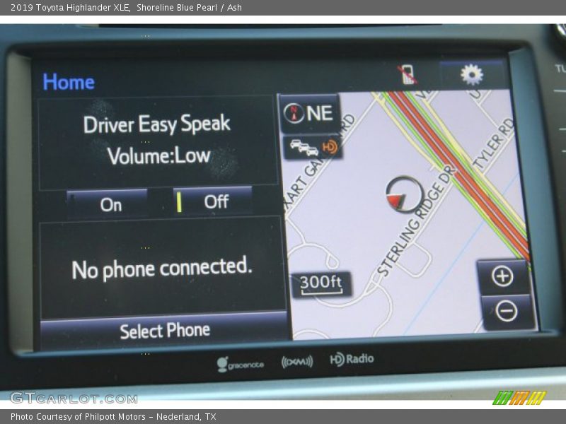 Shoreline Blue Pearl / Ash 2019 Toyota Highlander XLE