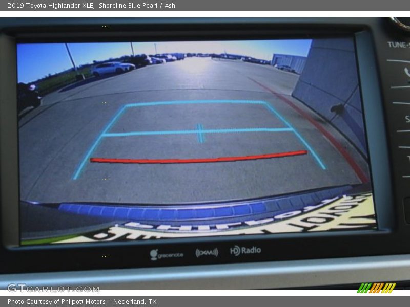 Shoreline Blue Pearl / Ash 2019 Toyota Highlander XLE