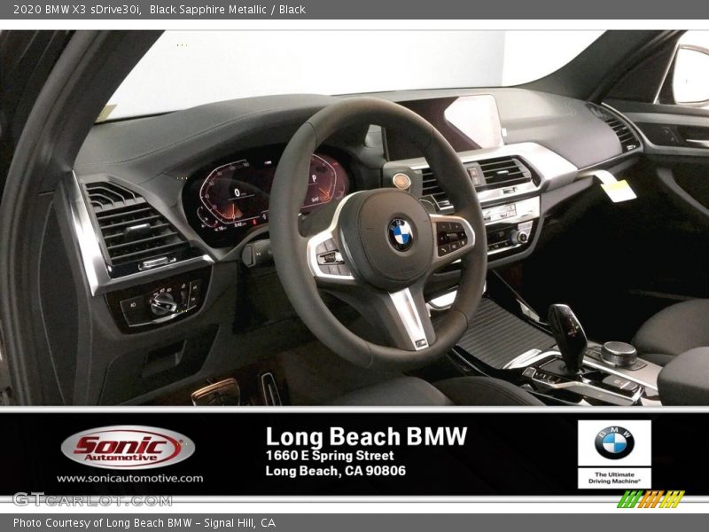 Black Sapphire Metallic / Black 2020 BMW X3 sDrive30i