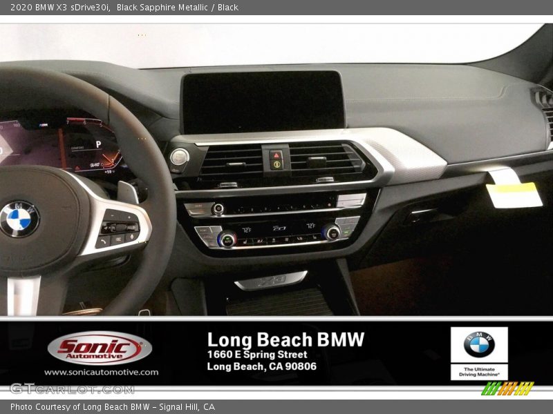 Black Sapphire Metallic / Black 2020 BMW X3 sDrive30i
