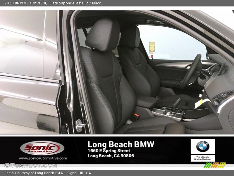 Black Sapphire Metallic / Black 2020 BMW X3 sDrive30i