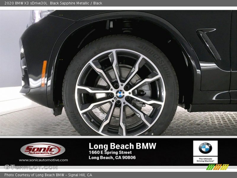 Black Sapphire Metallic / Black 2020 BMW X3 sDrive30i