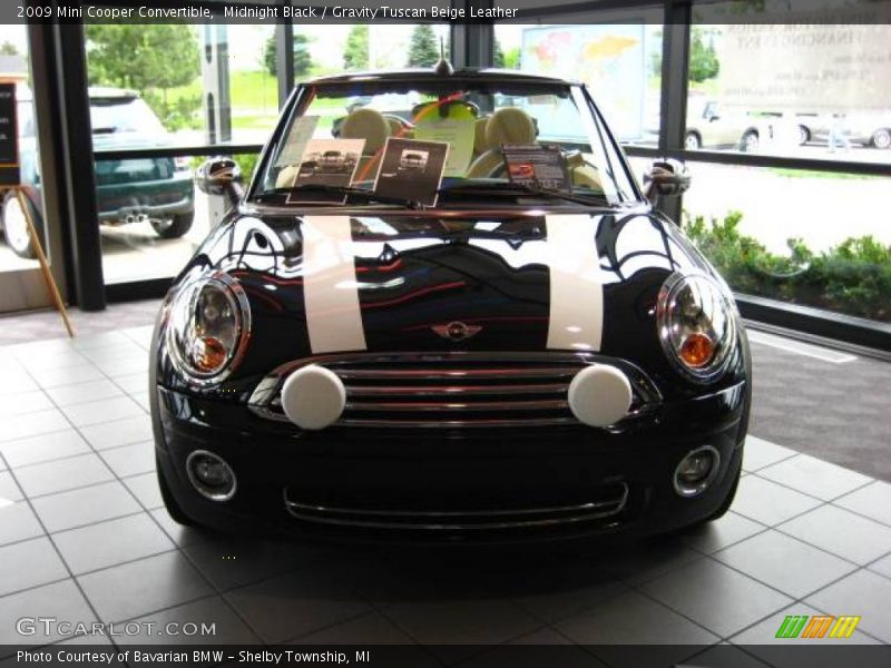 Midnight Black / Gravity Tuscan Beige Leather 2009 Mini Cooper Convertible
