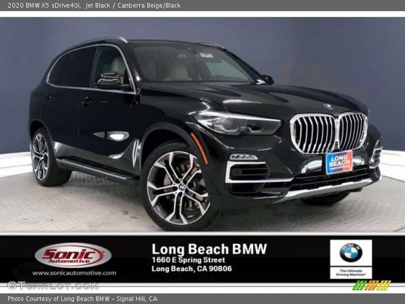 Jet Black / Canberra Beige/Black 2020 BMW X5 sDrive40i