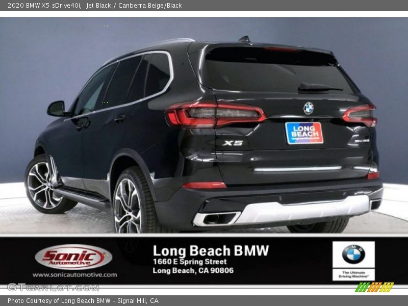 Jet Black / Canberra Beige/Black 2020 BMW X5 sDrive40i
