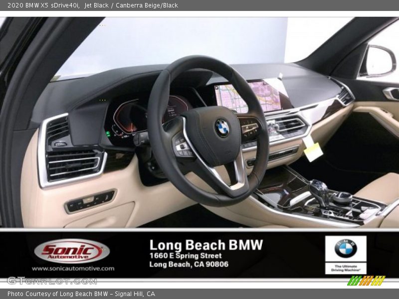 Jet Black / Canberra Beige/Black 2020 BMW X5 sDrive40i