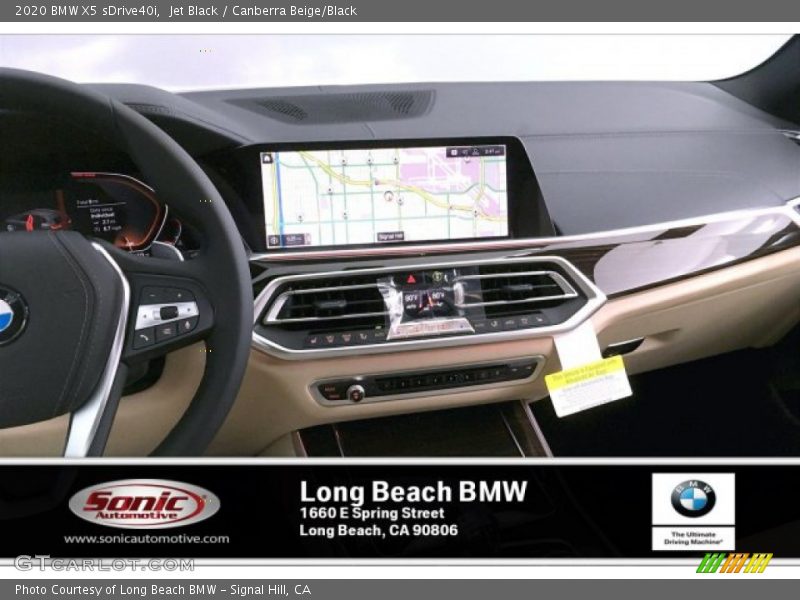 Jet Black / Canberra Beige/Black 2020 BMW X5 sDrive40i