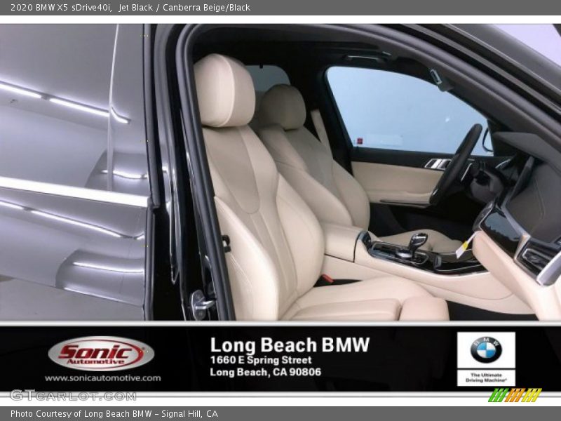 Jet Black / Canberra Beige/Black 2020 BMW X5 sDrive40i