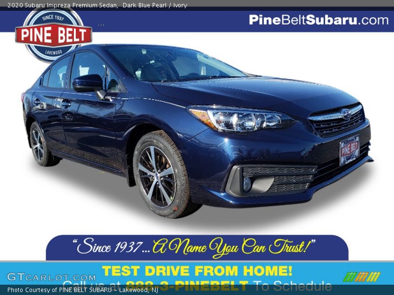 Dark Blue Pearl / Ivory 2020 Subaru Impreza Premium Sedan