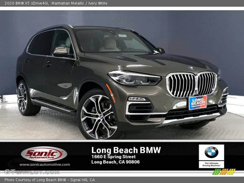 Manhattan Metallic / Ivory White 2020 BMW X5 sDrive40i