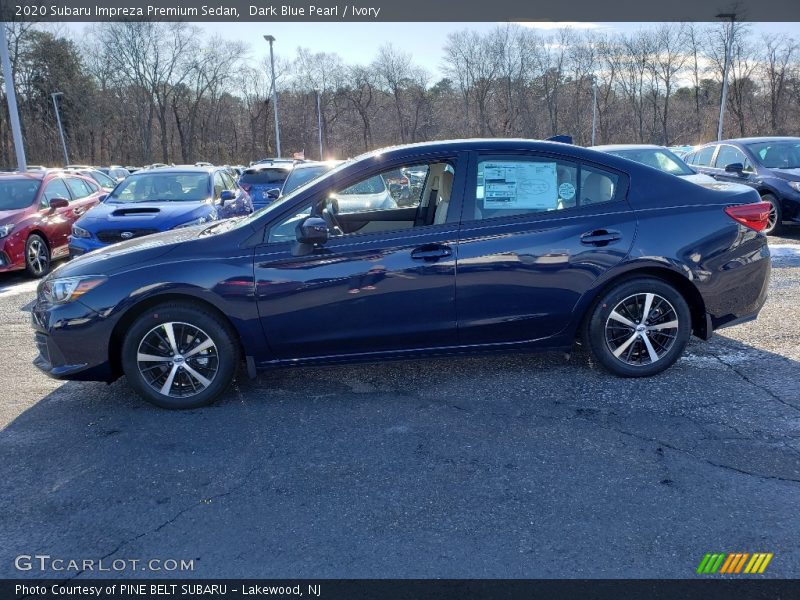Dark Blue Pearl / Ivory 2020 Subaru Impreza Premium Sedan