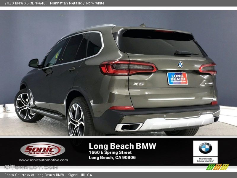 Manhattan Metallic / Ivory White 2020 BMW X5 sDrive40i