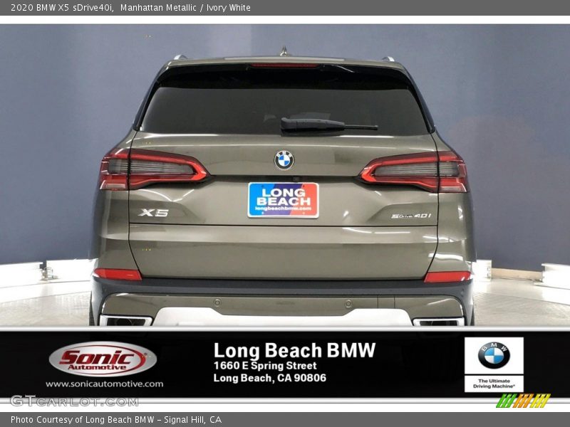 Manhattan Metallic / Ivory White 2020 BMW X5 sDrive40i