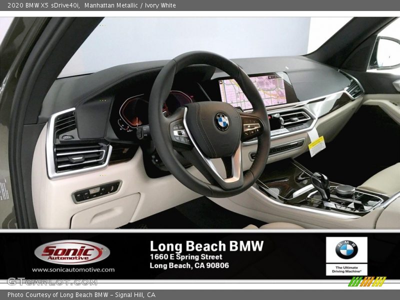 Manhattan Metallic / Ivory White 2020 BMW X5 sDrive40i