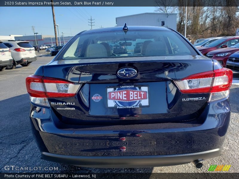 Dark Blue Pearl / Ivory 2020 Subaru Impreza Premium Sedan