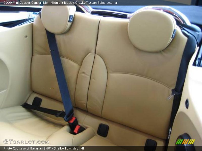 Midnight Black / Gravity Tuscan Beige Leather 2009 Mini Cooper Convertible