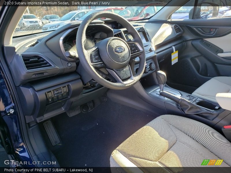 Dark Blue Pearl / Ivory 2020 Subaru Impreza Premium Sedan