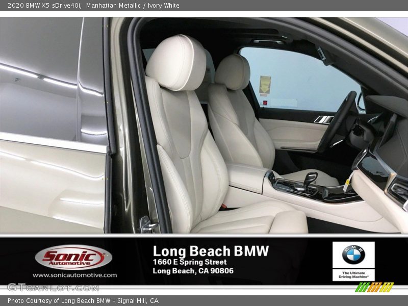 Manhattan Metallic / Ivory White 2020 BMW X5 sDrive40i