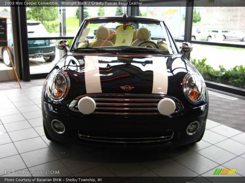 Midnight Black / Gravity Tuscan Beige Leather 2009 Mini Cooper Convertible